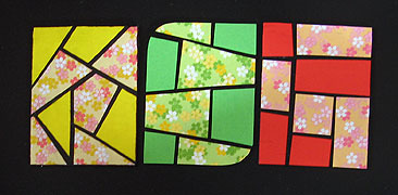 paper mosaic magnet photo